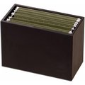 Workstation Black Leather Hanging File Folder Box TH889996